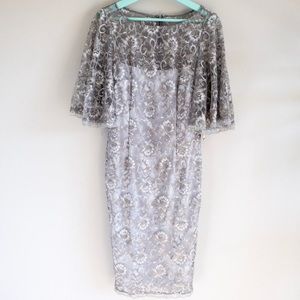 Adrianna Papell Flutter Sleeve dress